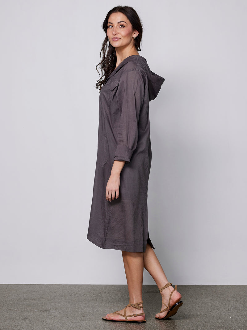 NÜ ZELMA long shirt Shirts 987 dark grey