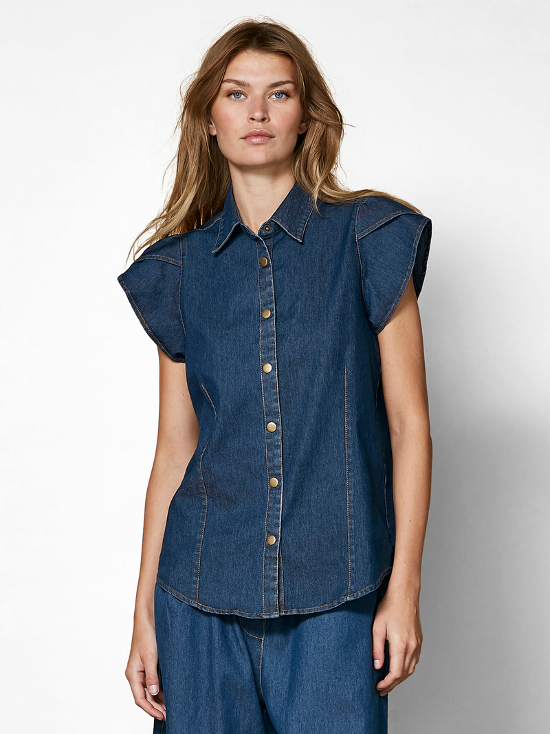 NÜ ZIGA shirt Shirts 486 Denim