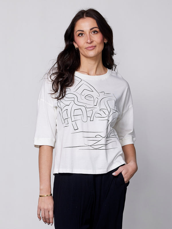 NÜ ZILLA tee Tops and T-shirts 110 Creme