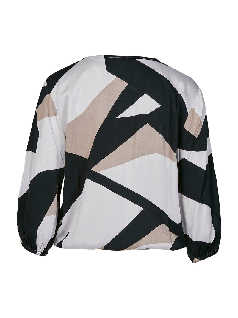 NÜ ZOE blouse Blouses Black mix