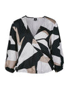NÜ ZOE blouse Blouses Black mix