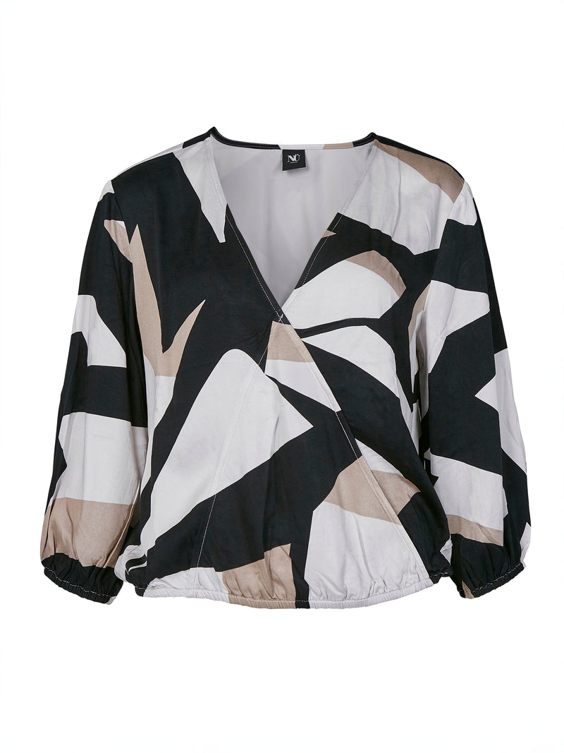 NÜ ZOE blouse Blouses Black mix